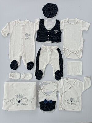 Wholesale Baby Boys 10-Piece Newborn Set 0-3M Tomuycuk 1074-15288-05 - 1