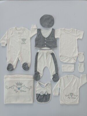 Wholesale Baby Boys 10-Piece Newborn Set 0-3M Tomuycuk 1074-15288-05 - 2