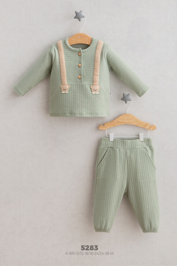 Wholesale Baby Boys 2-Piece Body and Pants Set 6-24M Tongs 1028-5283 - 1