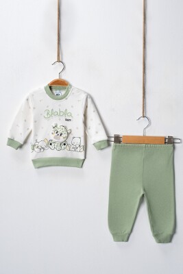 Wholesale Baby Boys 2-Piece Pajama Set 3-9M Hoppidik 2017-2204 Зелёный 