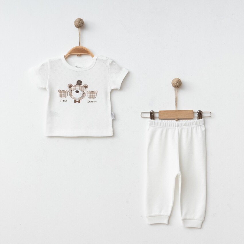 Wholesale Baby Boys 2-Piece Pajamas Set 6-18M Gümüş Baby 2043-002080 - 3