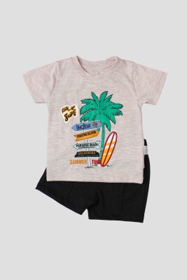 Wholesale Baby Boys 2-Piece Printed T-shirt and Shorts Set 6-24M Kidexs 1026-65109 - Kidexs (1)