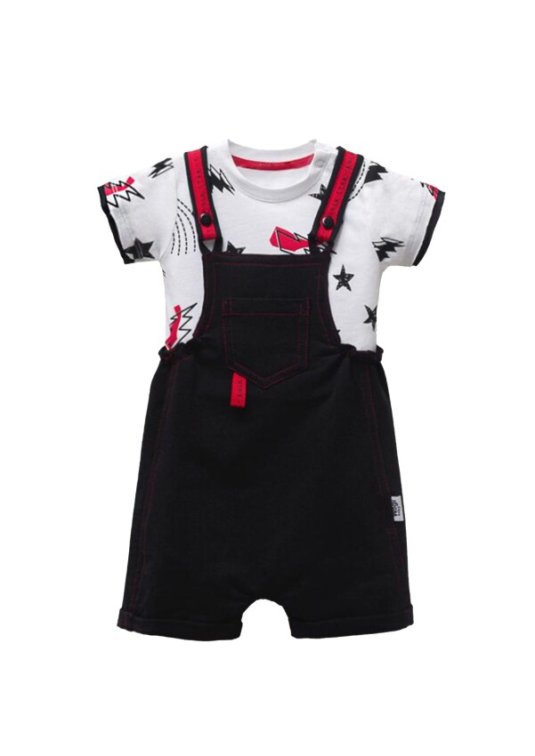Wholesale Baby Boys 2-Piece Rompers and T-shirt Set 3-12M Wogi 1030-WG-2007A - 1