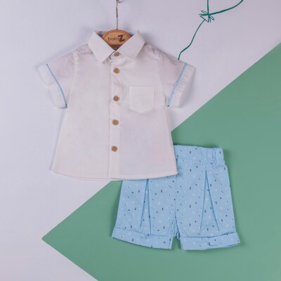Wholesale Baby Boys 2-Piece Shirt and Shorts set 6-18M BabyZ 1097-4702 - 1