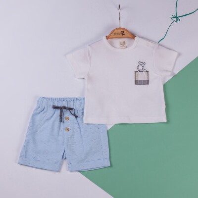 Wholesale Baby Boys 2-Piece Shirt and Shorts set 6-18M BabyZ 1097-4712 - BabyZ