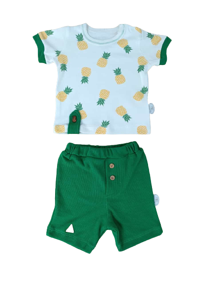 Wholesale Baby Boys 2-Piece T-shirt and Shorts set 3-18M Tomuycuk 1074-75491 - 1