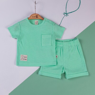 Wholesale Baby Boys 2-Piece T-shirt and Shorts set 6-18M BabyZ 1097-4698 Зелёный 