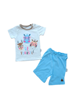 Wholesale Baby Boys 2-Piece T-shirt and Shorts Set 6-18M Tomuycuk 1074-75570 - Tomuycuk