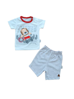 Wholesale Baby Boys 2-Piece T-shirt and Shorts Set 6-18M Tomuycuk 1074-75572 - 1