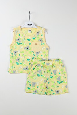Wholesale Baby Boys 2-Piece T-shirt and Shorts set 6-18M Tuffy 1099-8517 Жёлтый 