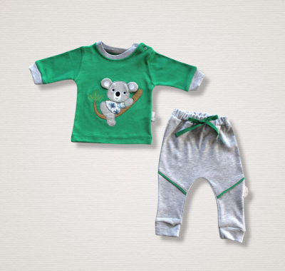 Wholesale Baby Boys 2-Piece Tracksuit Set 3-18M Tomuycuk 1074-75550 - 1