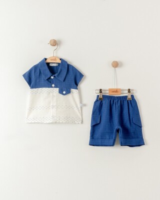 Wholesale Baby Boys 2-Pieces Shirt and Short Set 6-24M Miniborn 2019-9067 - Miniborn
