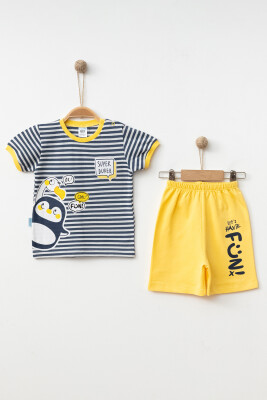 Wholesale Baby Boys 2-Pieces T-shirt and Short Set 6-12M Hoppidik 2017-2298 - 2