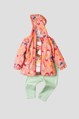 Wholesale Baby Boys 3-Piece Jacket, T-shirt and Pants Set 9-24M Kidexs 1026-90093 - 4