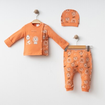 Wholesale Baby Boys' 3-Piece Newborn Set 0-3M Gümüş Baby 2043-005004 - Gümüş Baby (1)