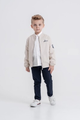 Wholesale Baby Boys 3-Pieces Jacket, Shirt and Pants Set 9-24M Lemon 1015-10101 - 2