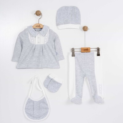 Wholesale Baby Boys 5-Piece Newborn Set 0-6M Miniborn 2019-5041 - Miniborn (1)