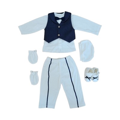 Wholesale Baby Boys 5-Piece Set 0-3M Tomuycuk 1074-15060-03 - Tomuycuk (1)