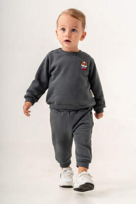 Wholesale Baby Boys Basic Tracksuit Set 6-18M Tuffy 1099-0812 - Tuffy