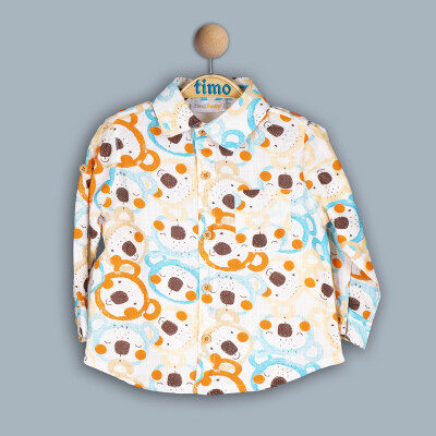 Wholesale Baby Boys Coala Shirt 6-24M Timo 1018-TE4DÜ042243041 - Timo