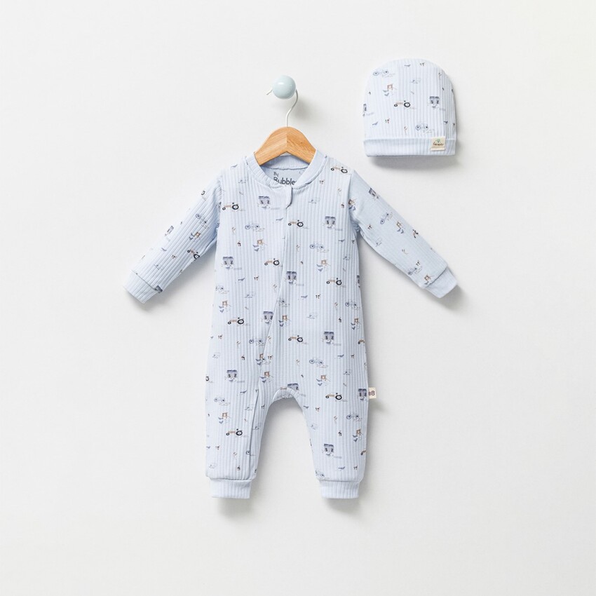 Wholesale Baby Boys Jumpsuit 0-9M Bubbles 2040-3009 - 1