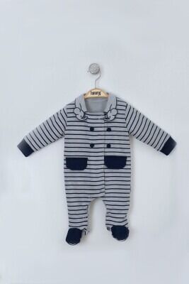 Wholesale Baby Boys Jumpsuit 0-9M Lummy Baby 2010-1473 Серый 