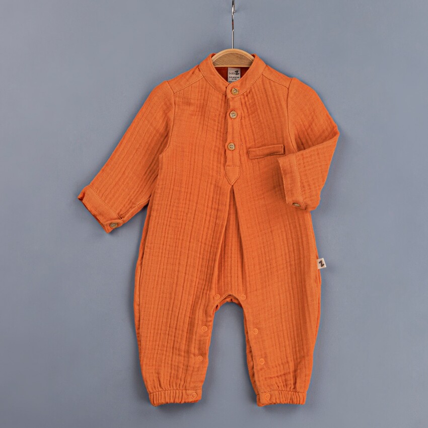 Wholesale Baby Boys Muslin Rompers 3-12M BabyZ 1097-4362 - 3