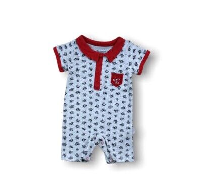 Wholesale Baby Boys Patterned Rompers 6-18M Tomuycuk 1074-25258 Красный