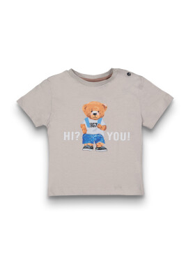 Wholesale Baby Boys Printed T-Shirt 6-18M Tuffy 1099-1702 - Tuffy (1)