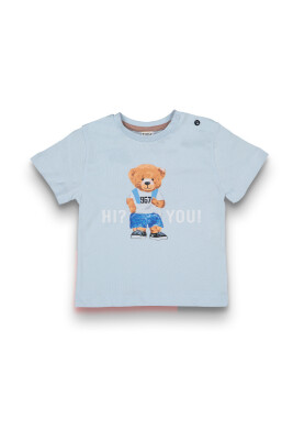 Wholesale Baby Boys Printed T-Shirt 6-18M Tuffy 1099-1702 - Tuffy