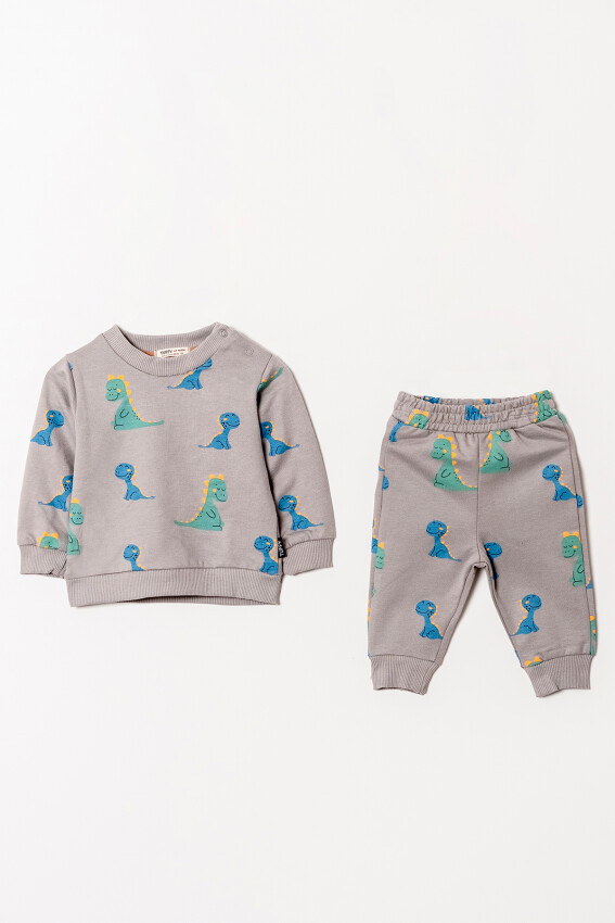 Wholesale Baby Boys Printed Tracksuit Set 6-18M Tuffy 1099-0803 - 2