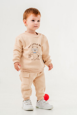 Wholesale Baby Boys Printed Tracksuit Set 6-18M Tuffy 1099-0810 - Tuffy