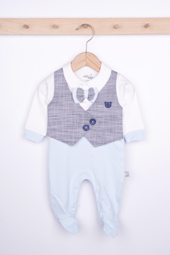 Wholesale Baby Boys Rompers 0-6M Miniborn 2019-6038 - 1