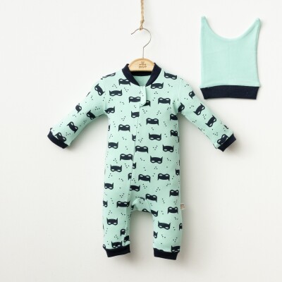 Wholesale Baby Boys Rompers and Hat Set 3-9M Minizeyn 2014-5586 - 1