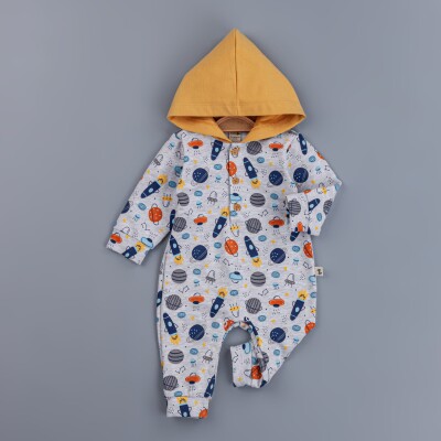 Wholesale Baby Boys Rompers With Hoodie 3-12M BabyZ 1097-4340 - BabyZ