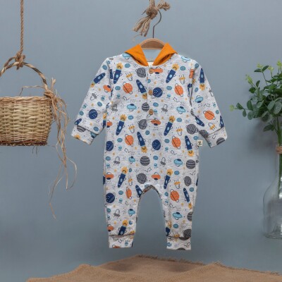 Wholesale Baby Boys Rompers With Hoodie 3-12M BabyZ 1097-4340 - BabyZ (1)