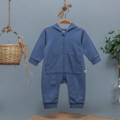 Wholesale Baby Boys Rompers With Hoodie 3-12M BabyZ 1097-4343 Индиговый 