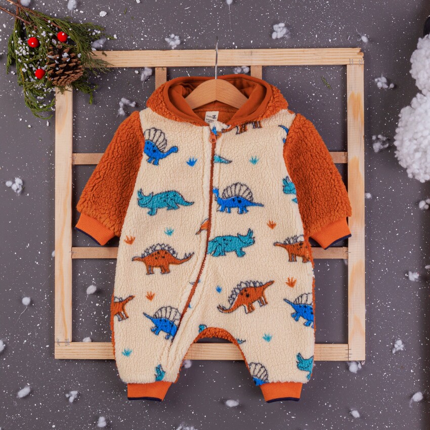 Wholesale Baby Boys Rompers With Hoodie 3-12M BabyZ 1097-4353 - 2