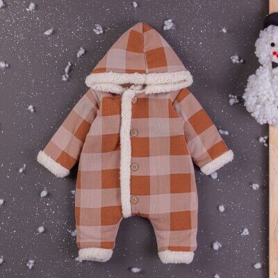 Wholesale Baby Boys Rompers With Hoodie 3-12M BabyZ 1097-4367 Черепичный цвет