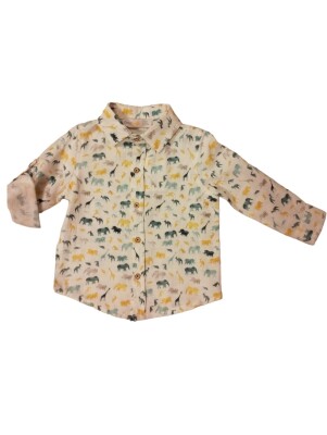 Wholesale Baby Boys Shirt 6-24M Timo 1018-TE4DÜ012244151 Нежно-жёлтый 