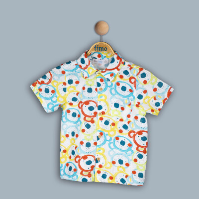 Wholesale Baby Boys Shirt 6-24M Timo 1018-TE4DÜ042243061 - 1