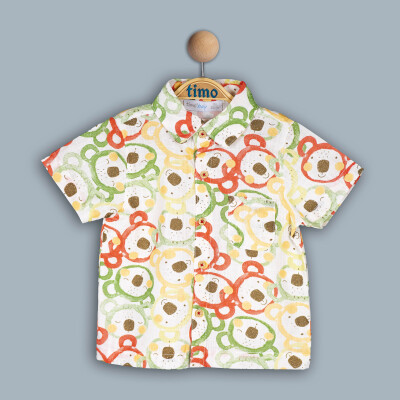 Wholesale Baby Boys Shirt 6-24M Timo 1018-TE4DÜ042243061 - 2