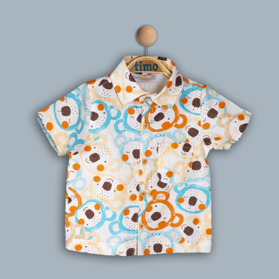 Wholesale Baby Boys Shirt 6-24M Timo 1018-TE4DÜ042243061 - 3