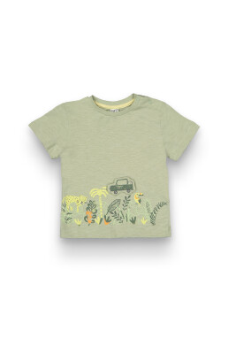 Wholesale Baby Boys T-Shirt 6-18M Tuffy 1099-1710 Хаки 