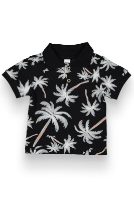Wholesale Baby Boys T-shirt 6-18M Tuffy 1099-1712 Чёрный 