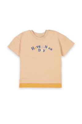 Wholesale Baby Boys T-shirt 6-18M Tuffy 1099-8015 Светло-оранжевый 