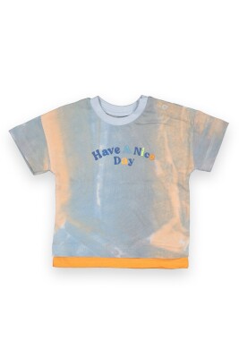 Wholesale Baby Boys T-shirt 6-18M Tuffy 1099-8015 Апельсин-Батик