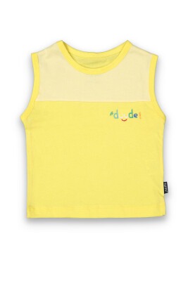 Wholesale Baby Boys T-shirt 6-18M Tuffy 1099-8028 Жёлтый 