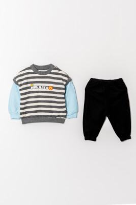 Wholesale Baby Boys Tracksuit Set 6-18M Tuffy 1099-0827 - 5