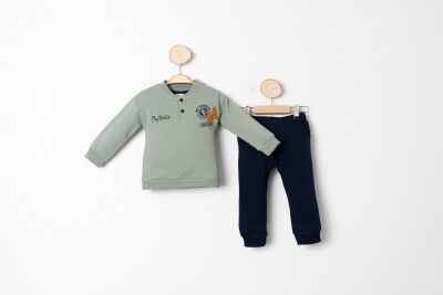 Wholesale Baby Boys Tracksuit Set 9-24M Sani 1068-10032 - Sani